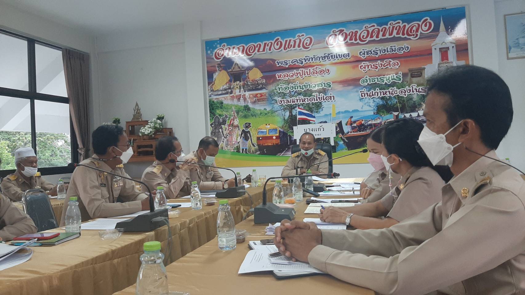 ประมงอำเภอบางแก้ว เข้าร่วมการประชุมประจำเดือนกำนัน ผู้ใหญ่บ้าน และการประชุมหัวหน้าส่วนราชการ ประจำเดือน กรกฎาคม 2565