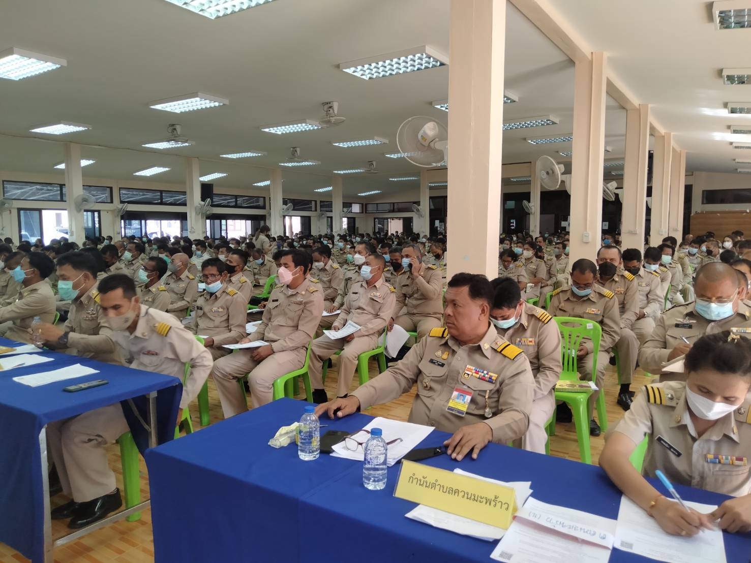 ประมงอำเภอเมืองพัทลุง เข้าร่วมประชุมกำนัน ผู้ใหญ่บ้านหัวหน้าส่วนราชการระดับอำเภอ ประจำเดือน กรกฎาคม 2565