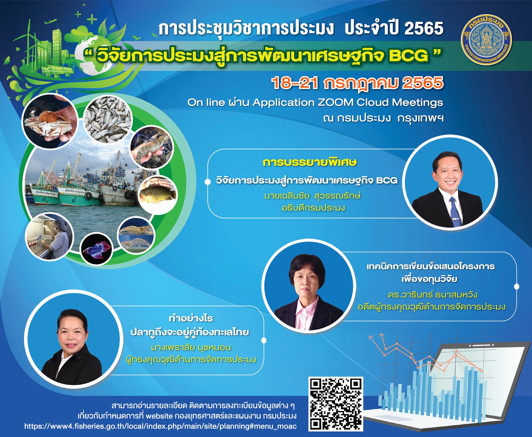 การประชุมวิชาการประมง ประจำปี 2565 18-21 กรกฎาคม 2565