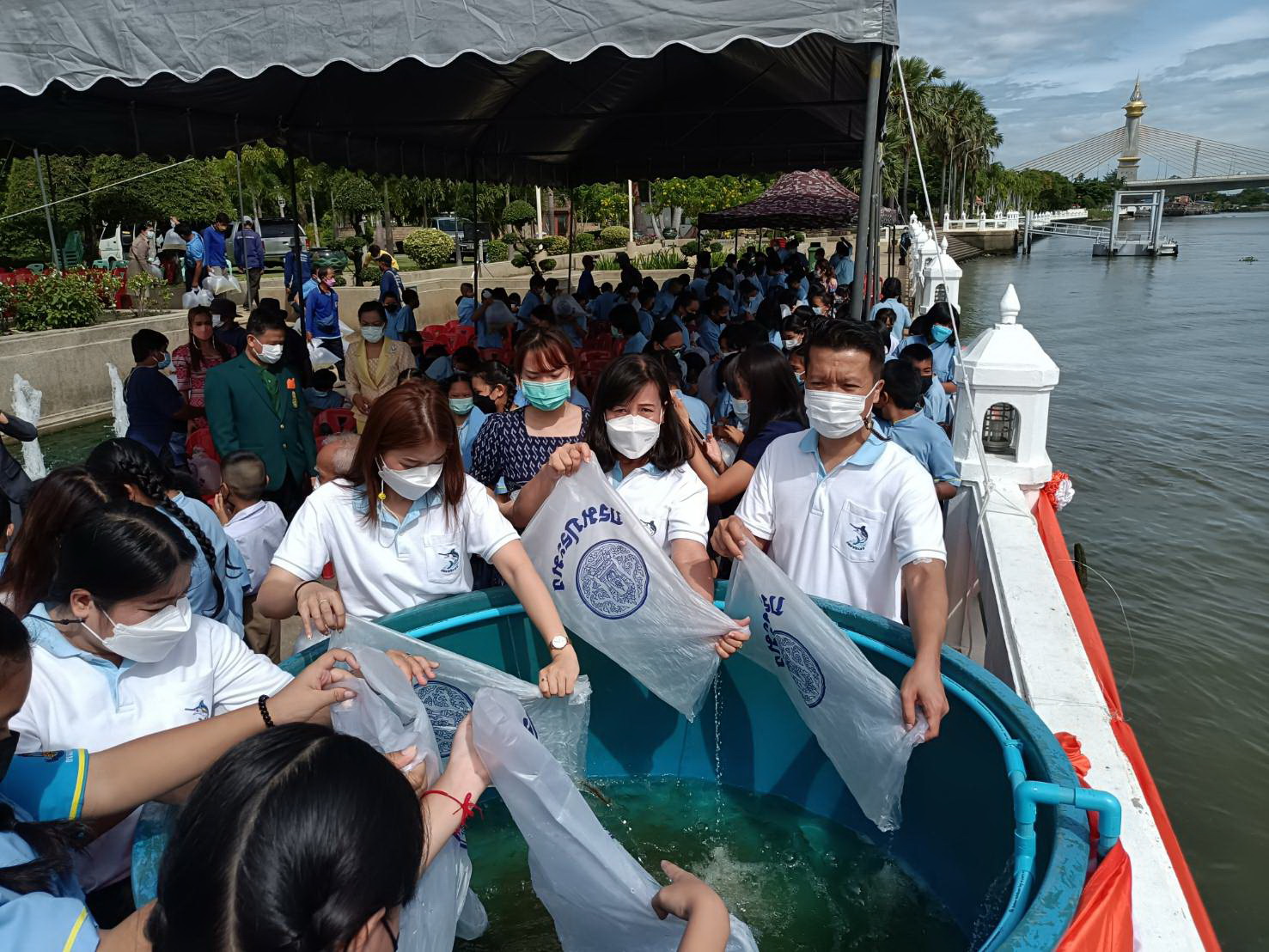 งาน ส.มก.รวมใจ ปล่อยปลา 65 ล้านตัวทั่วประเทศ ถวายเป็นพระราชกุศลแด่ สมเด็จพระเจ้าน้องนางเธอ เจ้าฟ้าจุฬาภรณวลัยลักษณ์ อัครราชกุมารี กรมพระศรีสวางควัฒน วรขัตติยราชนารี ประจำปี 2565