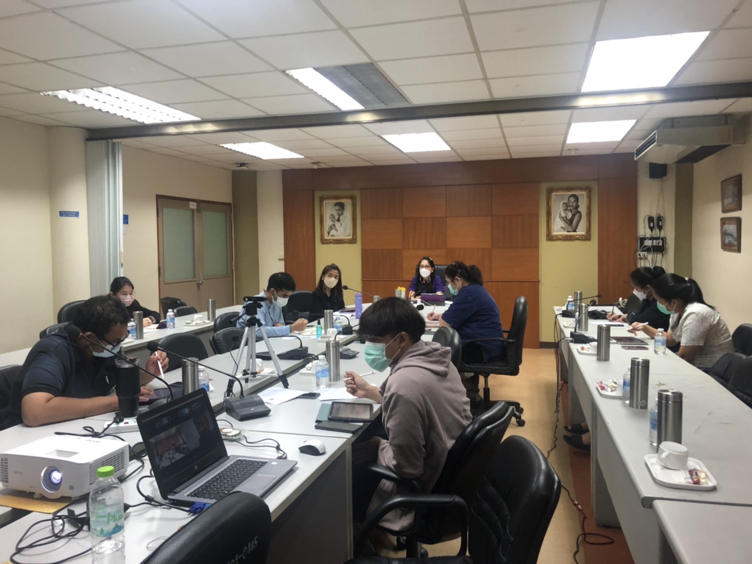 การประชุมกองวิจัยและพัฒนาการเพาะเลี้ยงสัตว์น้ำชายฝั่ง ประจำเดือนกรกฎาคม 2565 ผ่านระบบประชุมทางไกล Zoom meeting