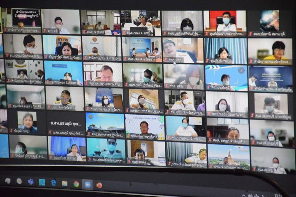 นายเฉลิมชัย สุวรรณรักษ์ อธิบดีกรมประมง เป็นประธานการประชุมในรูปแบบ Hybrid Meeting เพื่อติดตามความก้าวหน้าแผนฟื้นฟูผลผลิตกุ้งทะเลของประเทศไทยครั้งที่ 2/2565..คลิก