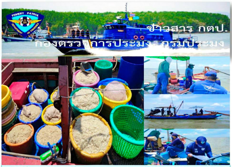 ออกปฏิบัติงาน กิจกรรมป้องกันและแก้ไขการทำประมงผิดกฎหมาย (กิจกรรมควบคุมเฝ้าระวังการทำประมงในพื้นที่ทะเลชายฝั่ง)..คลิก