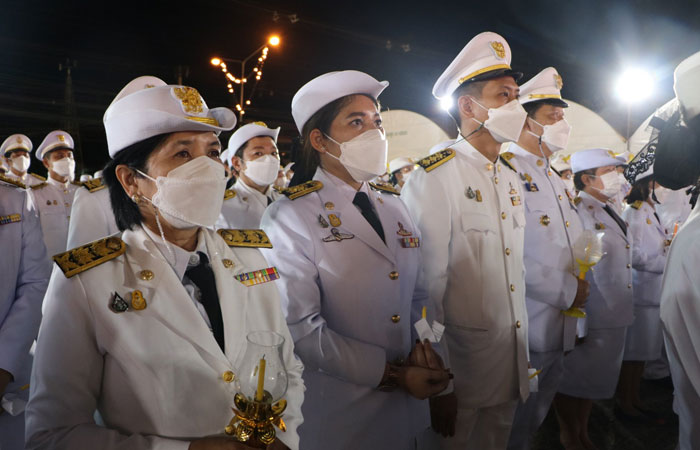 พิธีถวายเครื่องราชสักการะ และพิธีจุดเทียนถวายพระพรชัยมงคล เนื่องในโอกาสวันเฉลิมพระชนมพรรษาพระบาทสมเด็จพระวชิรเกล้าเจ้าอยู่หัว ณ ศาลากลางจังหวัดจันทบุรี