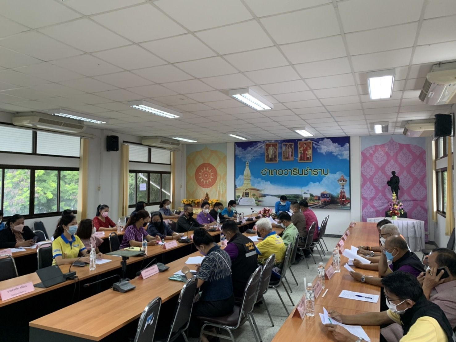ประมงอำเภอวารินชำราบ ร่วมประชุมหัวหน้าส่วนราชการระดับอำเภอวารินชำราบ                