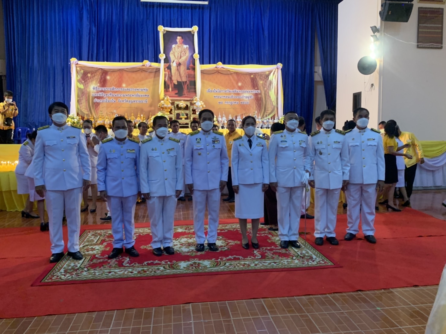  ประมงอำเภอเขื่องใน ร่วมกิจกรรมเฉลิมพระเกียรติพระบาทสมเด็จพระเจ้าอยู่หัว เนื่องในโอกาสวันเฉลิมพระชนมพรรษา 28 กรกฎาคม 2565