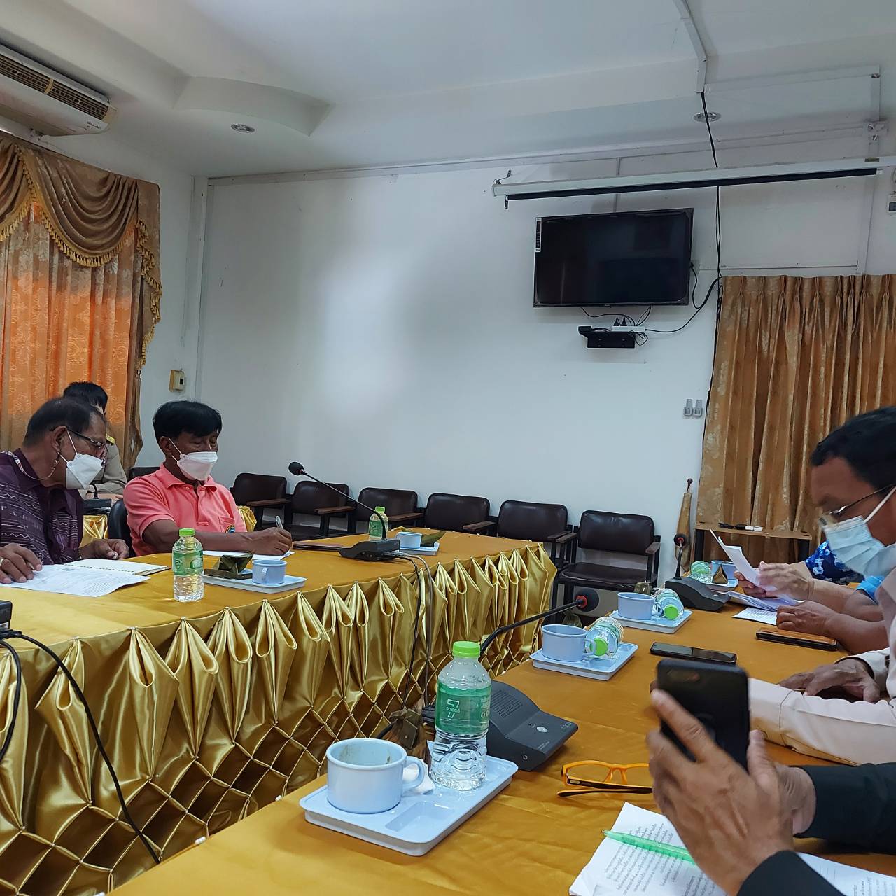  ประมงอำเภอโพธิ์ไทร ร่วมการประชุมกำนัน ผู้ใหญ่บ้าน อำเภอโพธิ์ไทรครั้งที่ 7/2565 