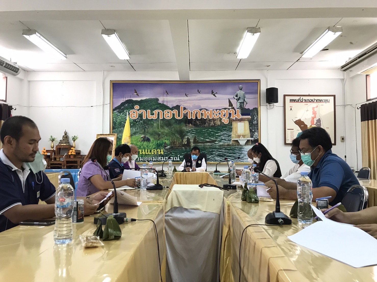 สำนักงานประมงจังหวัดพัทลุง เข้าร่วมการประชุมคณะทำงานแก้ไขปัญหาการเลี้ยงกุ้งทะเลระดับพื้นที่