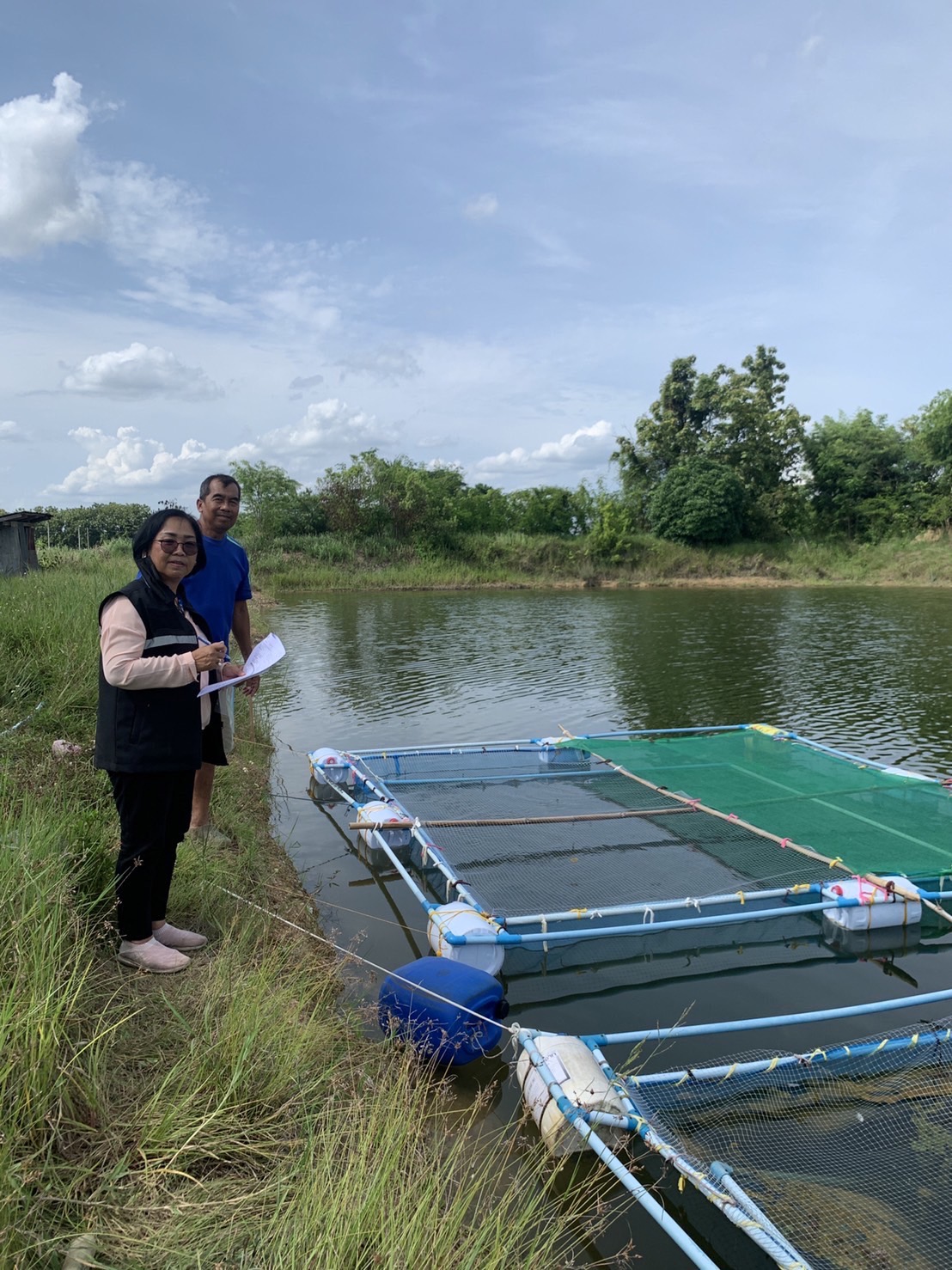 ตรวจประเมินฟาร์ม  โครงการยกระดับมาตรฐานสินค้าเกษตร กิจกรรมพัฒนาสินค้าประมงสู่มาตรฐาน ปี65..คลิก