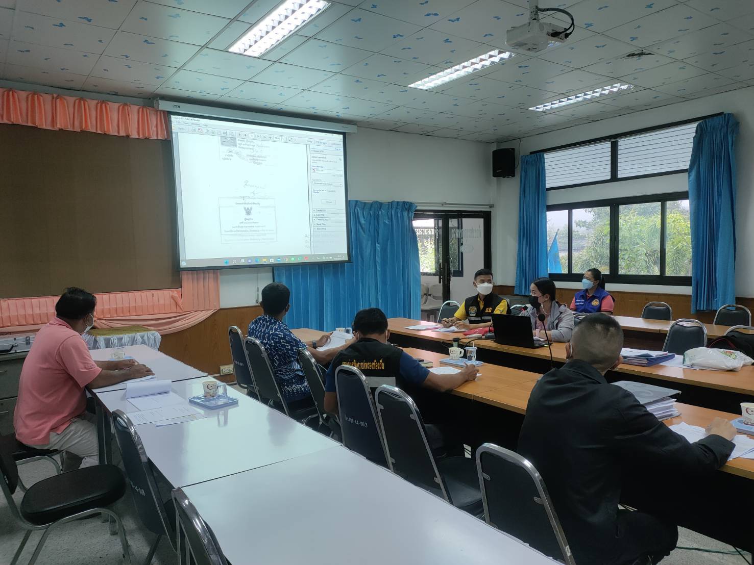 ประมงอำเภอนาจะหลวย เข้าร่วมประชุมคณะกรรมการให้ความช่วยเหลือผู้ประสบภัยพิบัติอำเภอนาจะหลวย