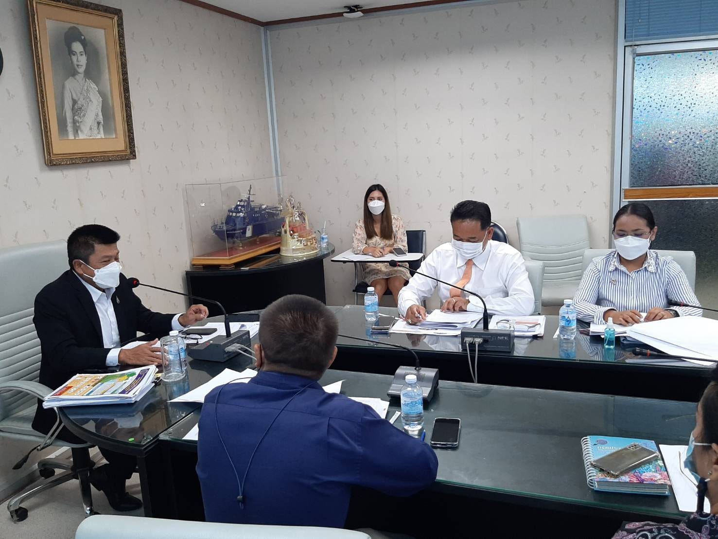 นายบัญชา สุขแก้ว รองอธิบดีกรมประมง เป็นประธานการประชุมติดตามผลการดำเนินงานของกองตรวจการประมง