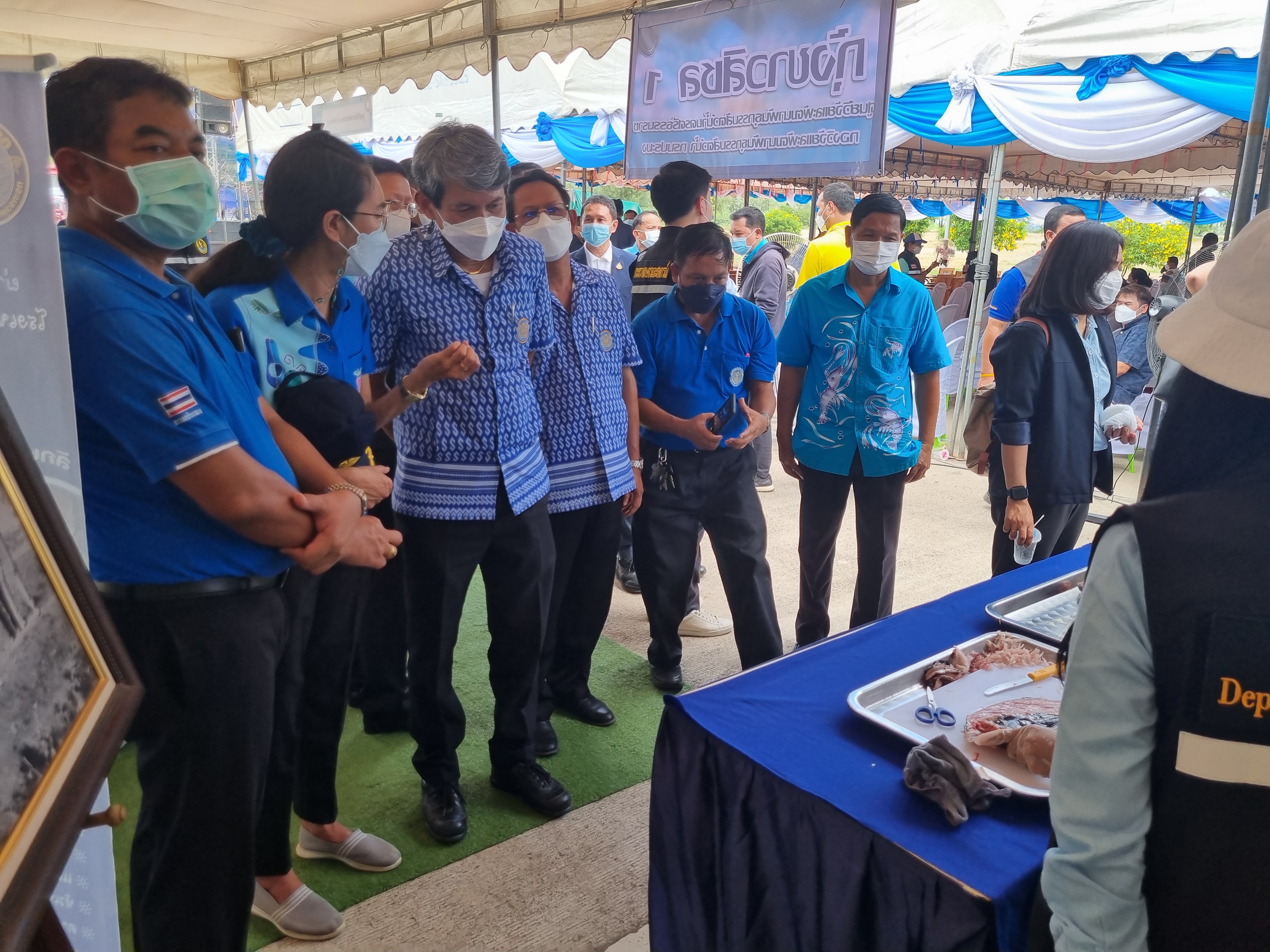 เข้าร่วมให้การต้อนรับ ดร.เฉลิมชัย ศรีอ่อน รัฐมนตรีว่าการกระทรวงเกษตรและสหกรณ์ ซึ่งเป็นประธานพิธีปล่อยพันธุ์สัตว์น้ำ โครงการพัฒนาฟื้นฟูและแก้ไขปัญหาแม่น้ำปราณบุรี จังหวัดประจวบคีรีขันธ์ (ด้านประมง) ประจำปี พ.ศ. ๒๕๖๕..คลิก