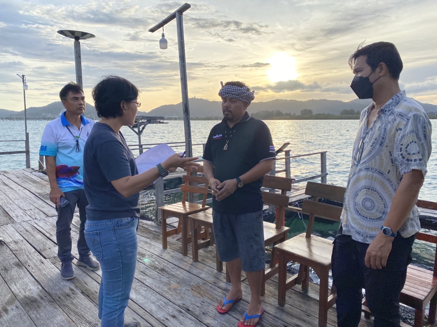 สำนักงานประมงจังหวัดภูเก็ตลงพื้นที่จัดทำสื่อวิดีโอแนะนำตัวเกษตรกรดีเด่น ประจำปี 2565