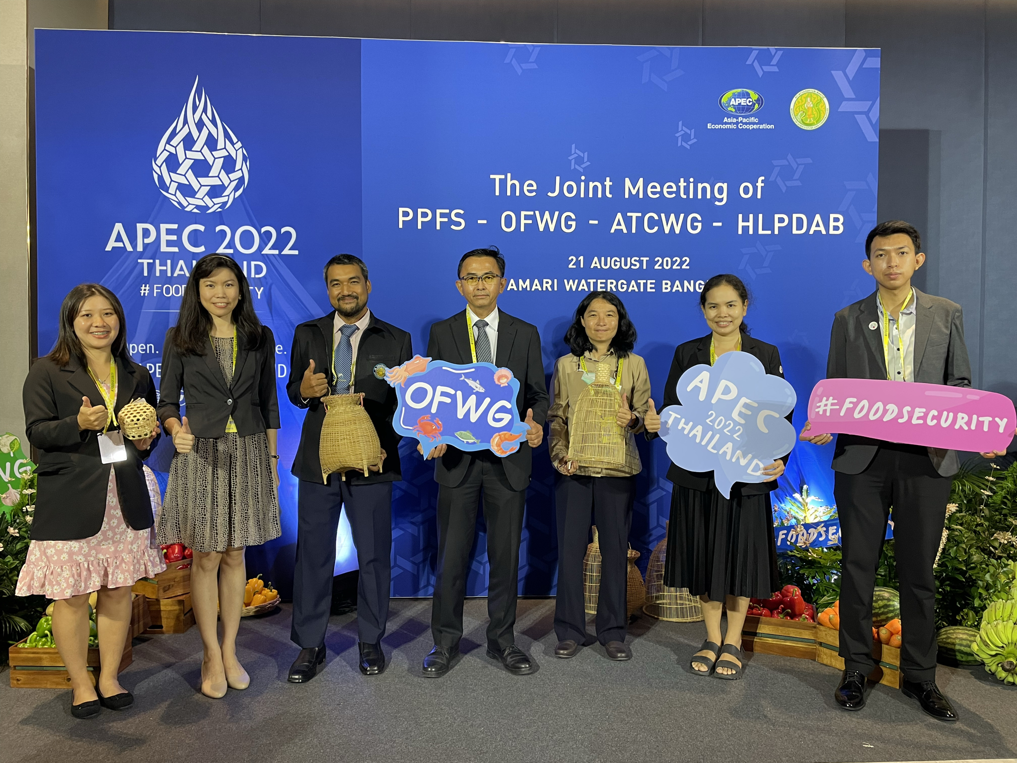 วันที่ 21 สิงหาคม 2565 การประชุมร่วมของหุ้นส่วนเชิงนโยบายด้านความมั่นคงอาหาร (The Joint Meeting of PPSF - OFWG - ATCWG - HLPDAB)..คลิก