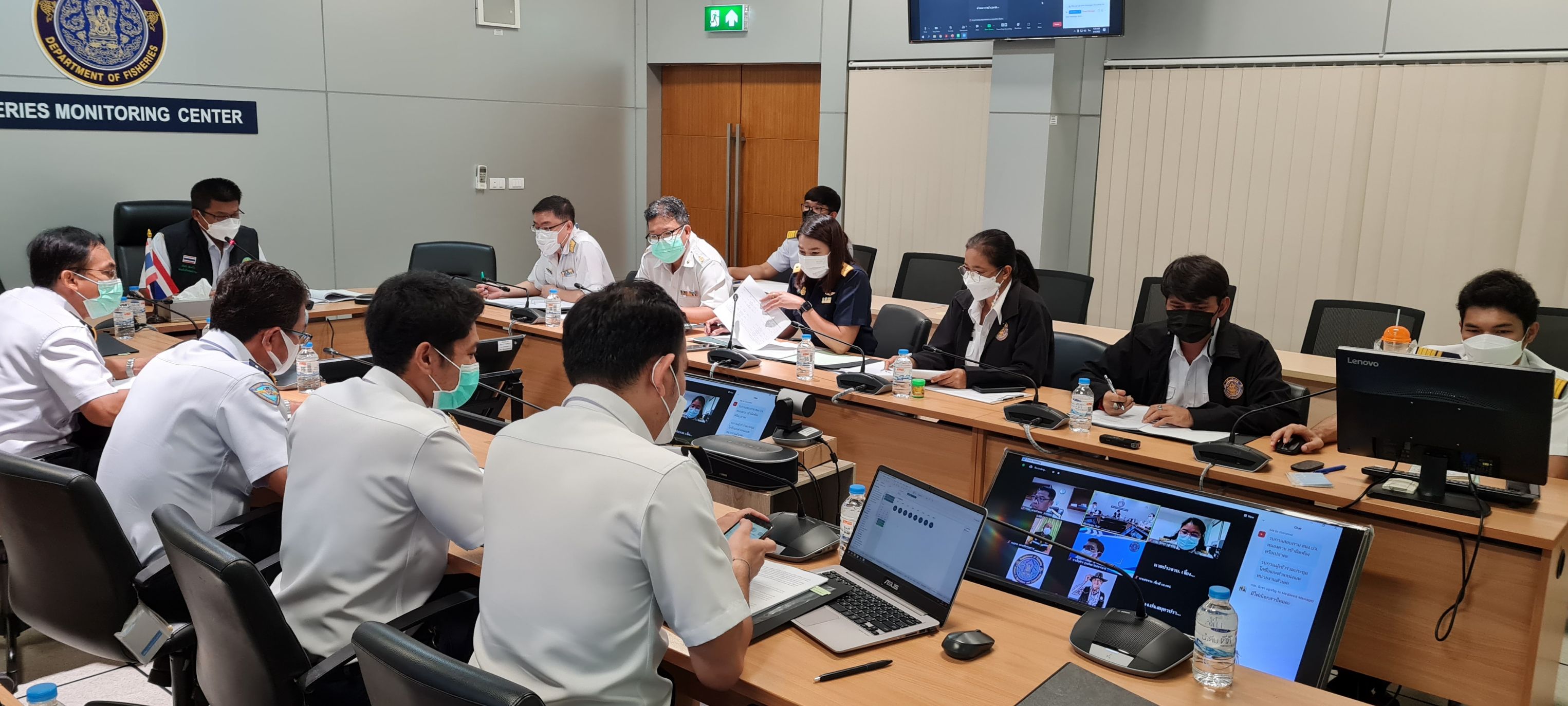 ประชุมคณะทำงานติดตามการปฏิบัติงานและแก้ไขปัญหาในการดำเนินการที่เกี่ยวข้องกับการแก้ไขปัญหาการทำการประมงผิดกฎหมาย (Daily Brief) ครั้งที่ 8/2565..คลิก