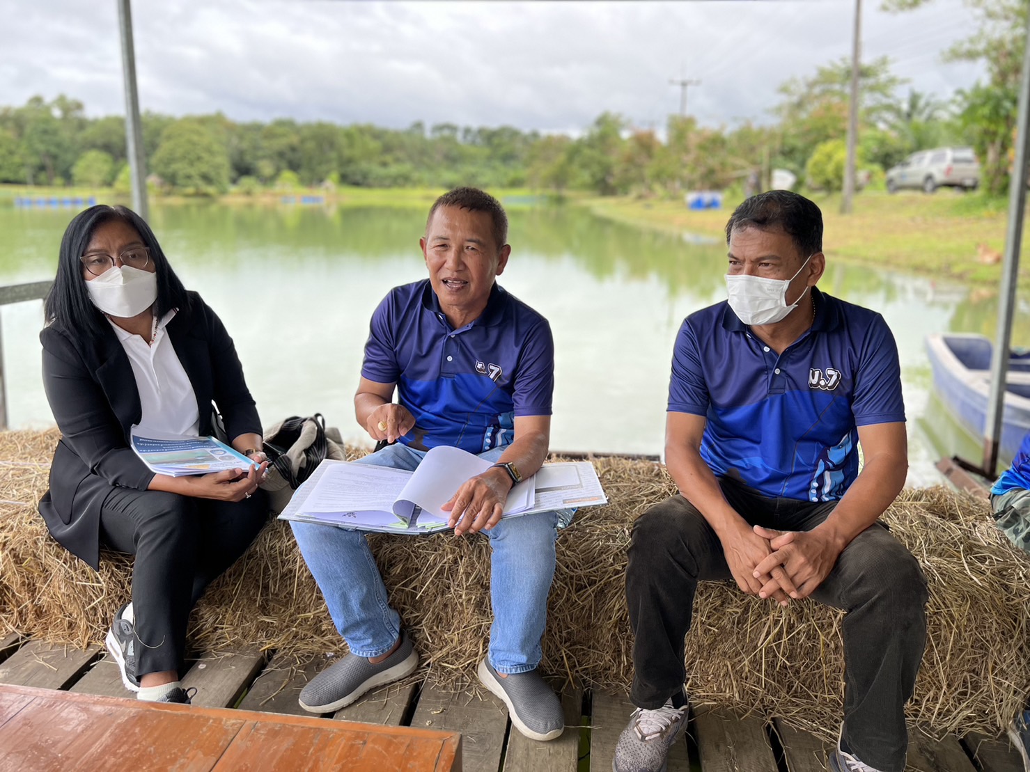 ลงพื้นที่ติดตามการดำเนินงานโครงการธนาคารผลผลิตสัตว์น้ำแบบมีส่วนร่วม