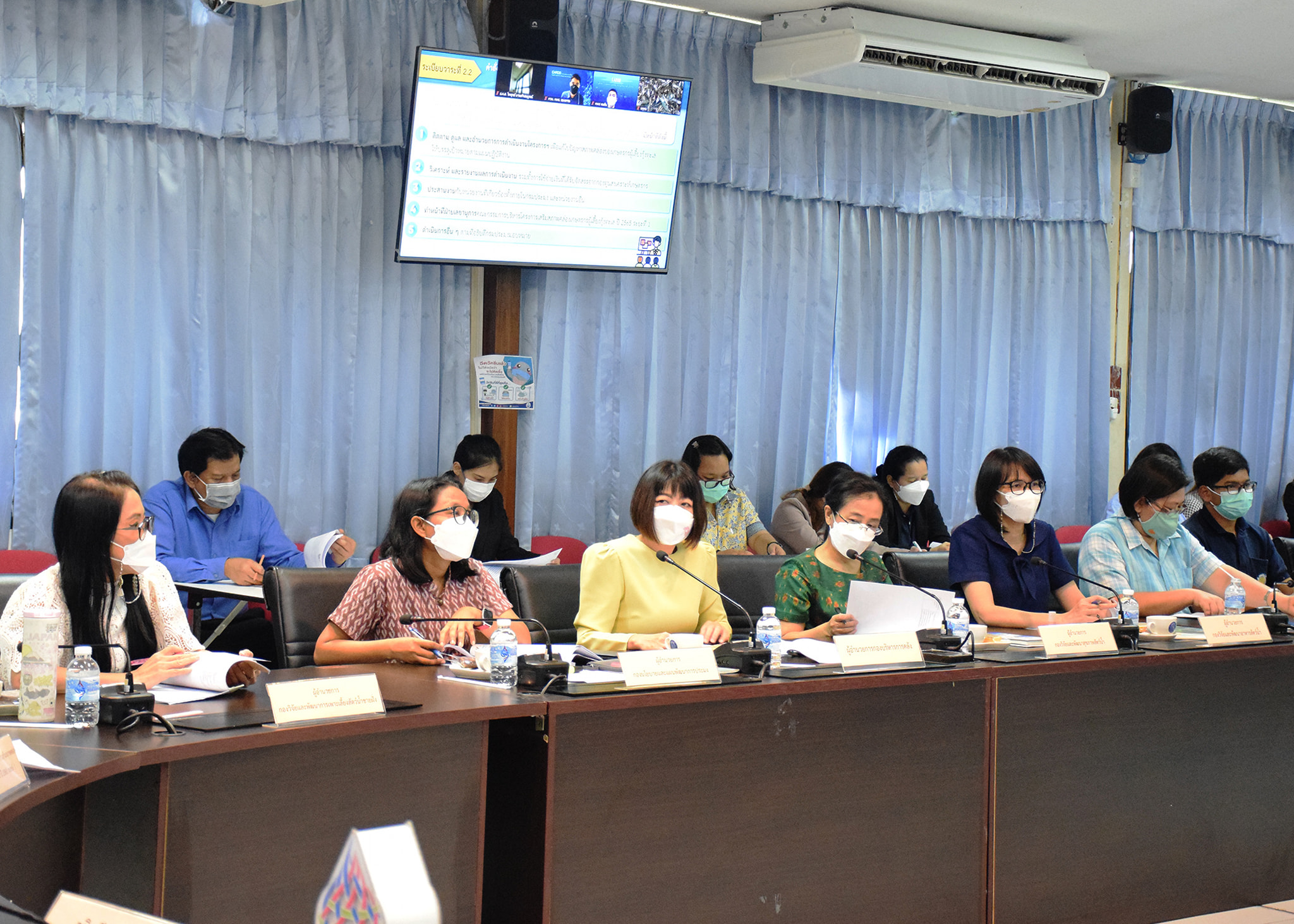 การประชุมคณะกรรมการบริหารโครงการเสริมสภาพคล่องเกษตรกรผู้เลี้ยงกุ้งทะเล ปี 2565 ระยะที่ 1 ครั้งที่ 1/2565..คลิก
