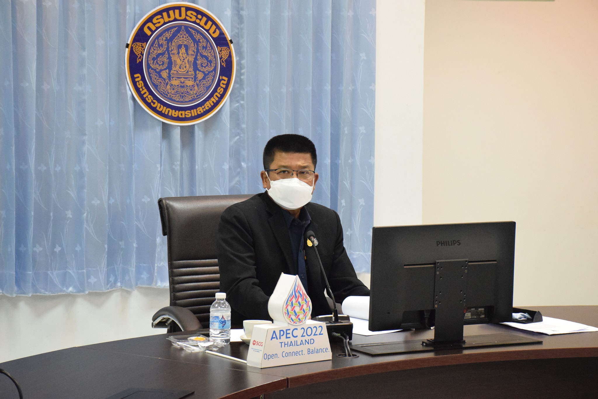 นายบัญชา สุขแก้ว รองอธิบดีกรมประมง เข้าร่วมการประชุมคณะอนุกรรมการยกร่างพระราชบัญญัติสภาการประมง พ.ศ. ... และร่างพระราชบัญญัติกองทุนประมง พ.ศ. ... ครั้งที่ 3/2565
