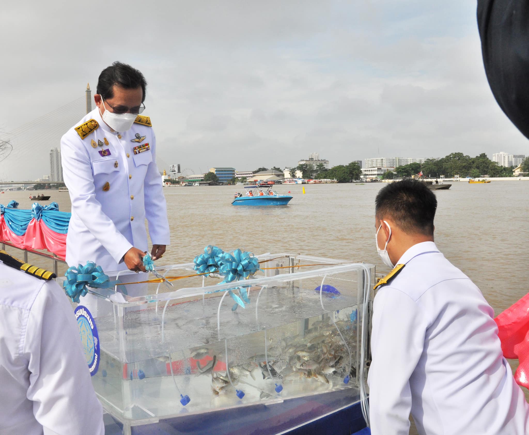 ๘ ตุลาคม ๒๕๖๕ พิธีปล่อยพันธุ์สัตว์น้ำ..คลิก