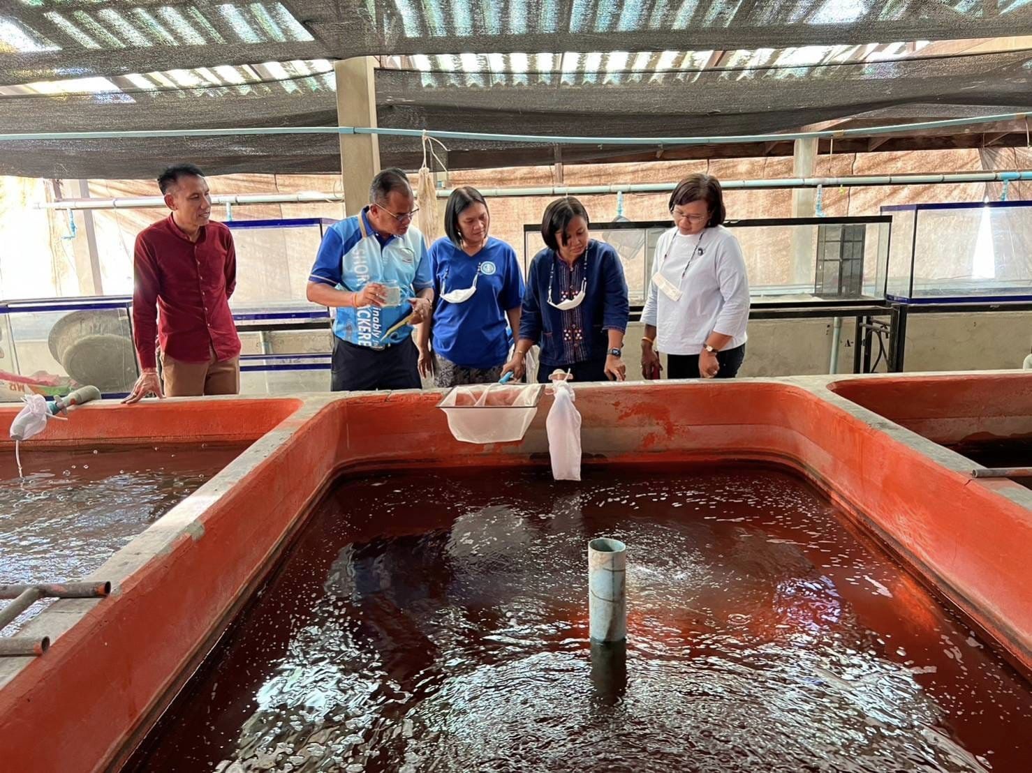นายมานพ หนูสอน รองอธิบดีกรมประมง ตรวจเยี่ยม ศูนย์วิจัยและพัฒนาประมงน้ำจืดปทุมธานี อ.หนองเสือ จ.ปทุมธานี..คลิก