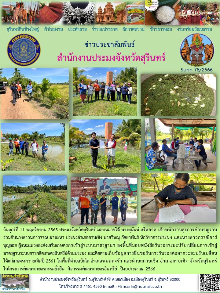 ประชาสัมพันธ์ เดือน พฤศจิกายน 2565