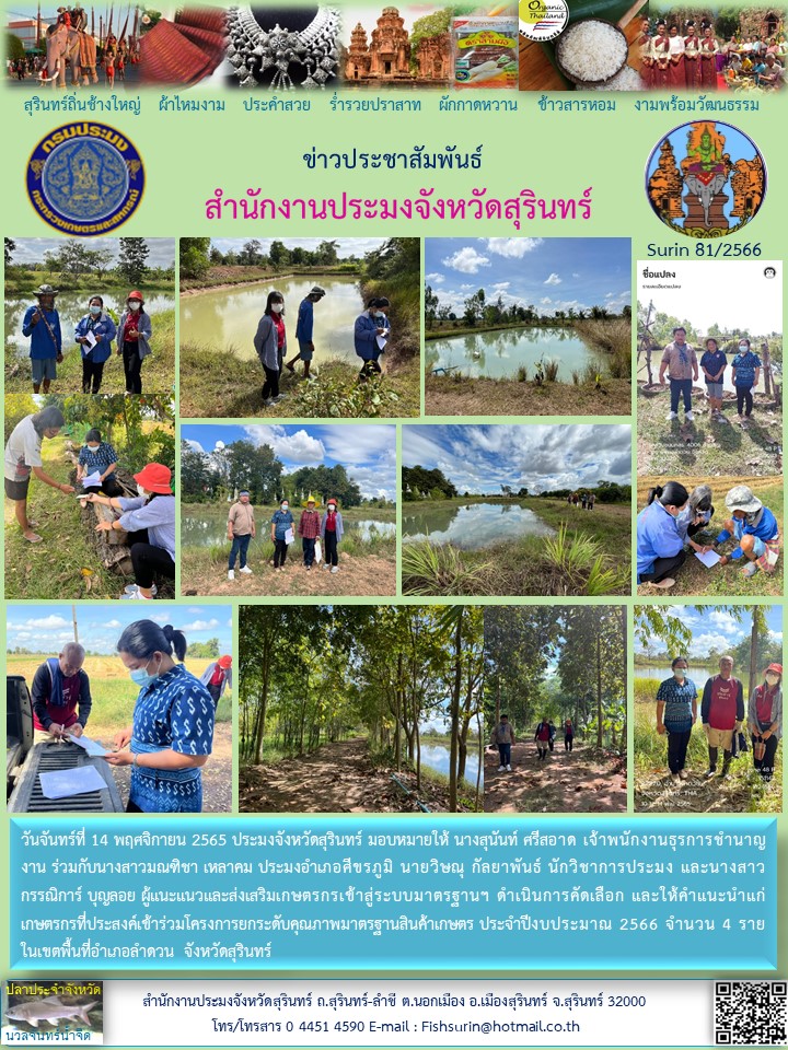 ประชาสัมพันธ์ เดือน พฤศจิกายน 2565