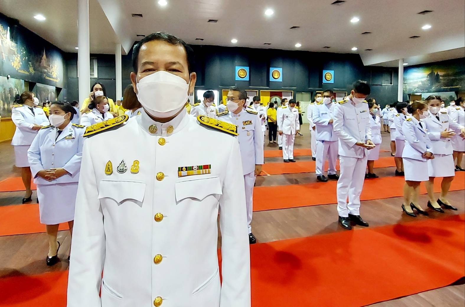 พิธีวางพานพุ่มดอกไม้และพิธีถวายบังคม ณ ศูนย์ประชุมและแสดงศิลปวัฒนธรรมล้านนาตะวันออก และกลุ่มประเทศ GMS..คลิก
