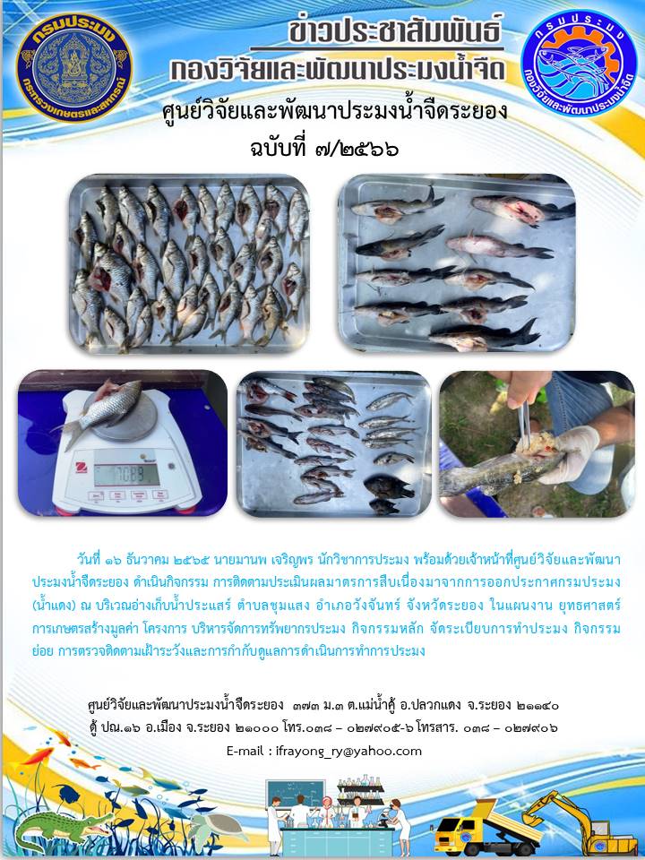 ข่าวประชาสัมพันธ์กิจกรรม ฉบับที่ 7/2566..คลิก