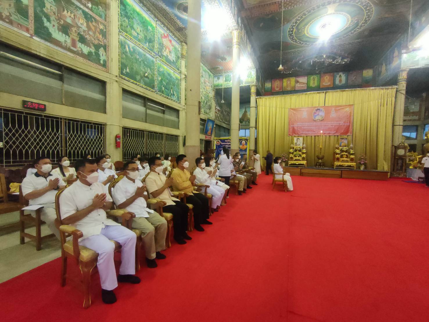 ร่วมพิธีเจริญพระพุทธมนต์ เจริญจิตตภาวนาถวายพระพรชัยมงคลแด่ สมเด็จพระเจ้าลูกเธอ เจ้าฟ้าพัชรกิติยาภา นเรนทิราเทพยวดี กรมหลวงราชสาริณีสิริพัชร มหาวัชรราชธิดา..คลิก