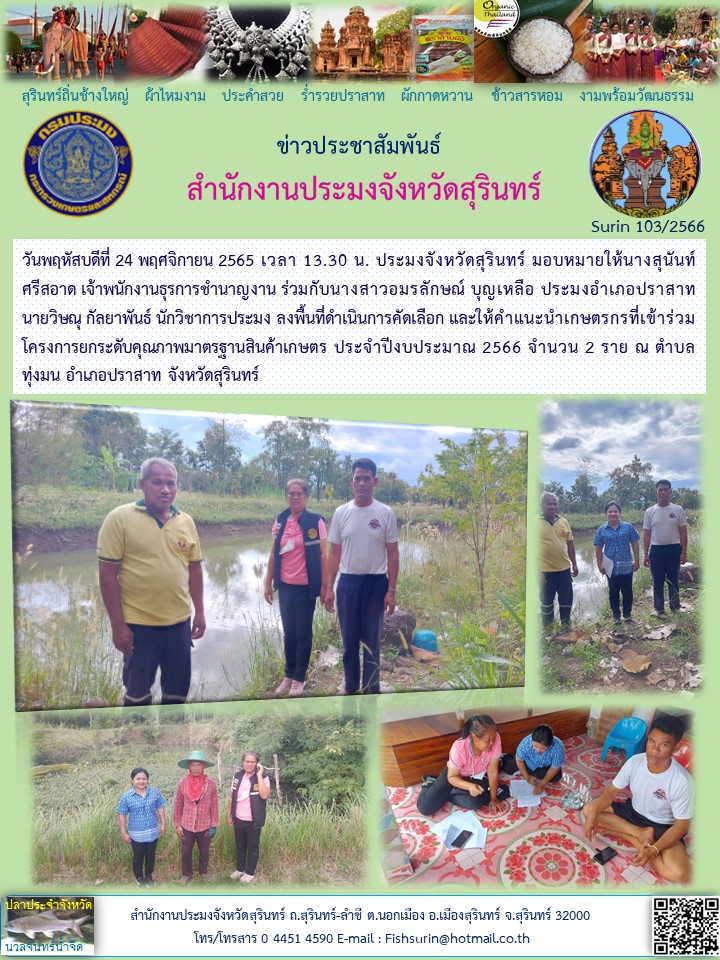 ประชาสัมพันธ์ เดือน พฤศจิกายน 2565