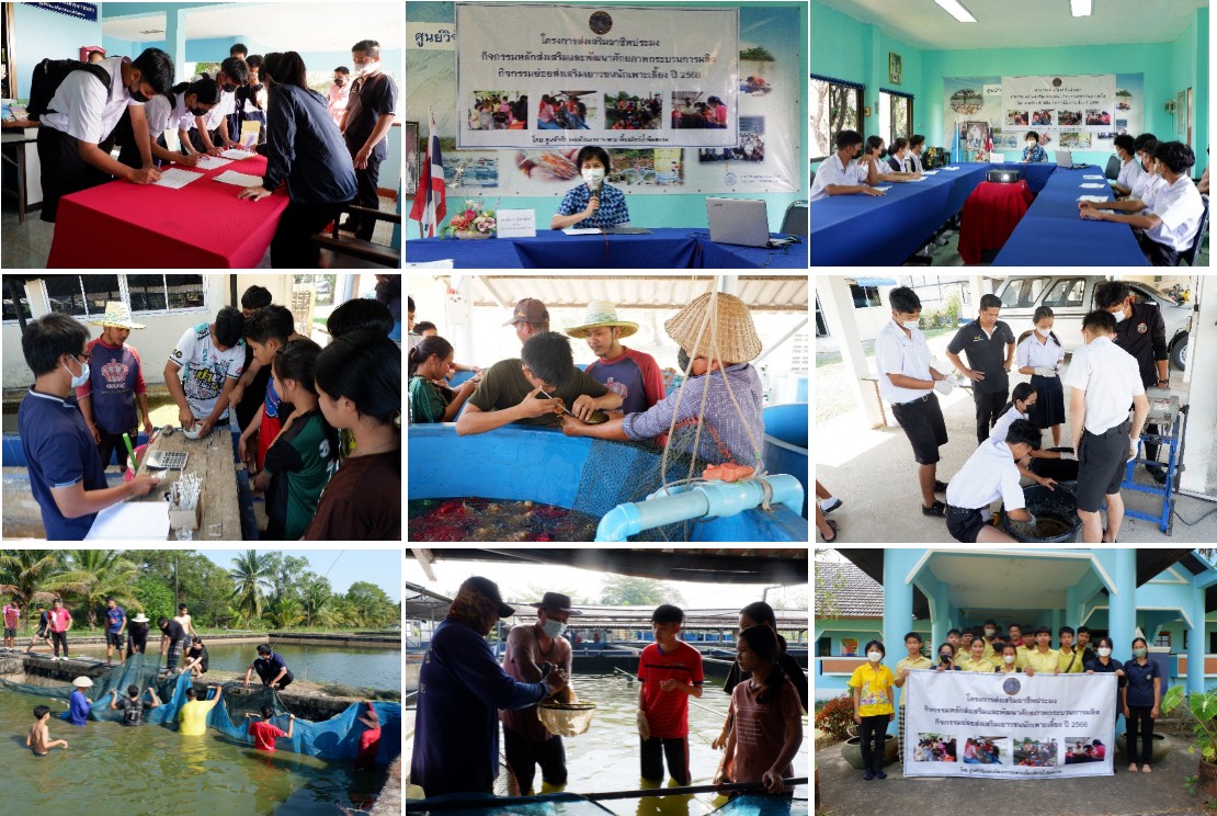 อบรมเยาวชนโครงการส่งเสริมอาชีพประมง  หลักสูตร เยาวชนนักเพาะเลี้ยงสัตว์น้ำจืด..คลิก