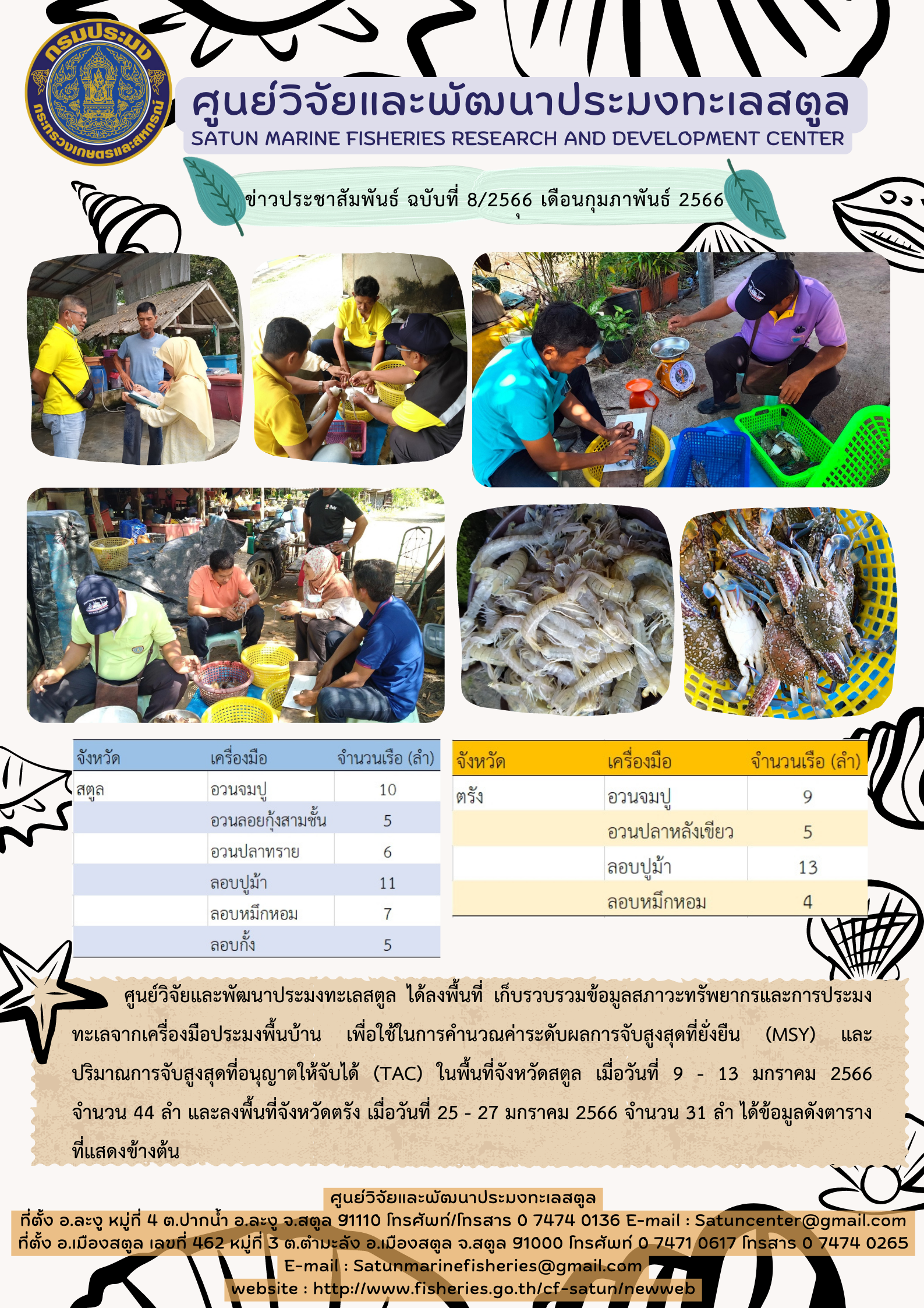 ข่าวประชาสัมพันธ์ ฉบับที่ ๘/๒๕๖๖ ประจำเดือนกุมภาพันธ์ ๒๕๖๖..คลิก