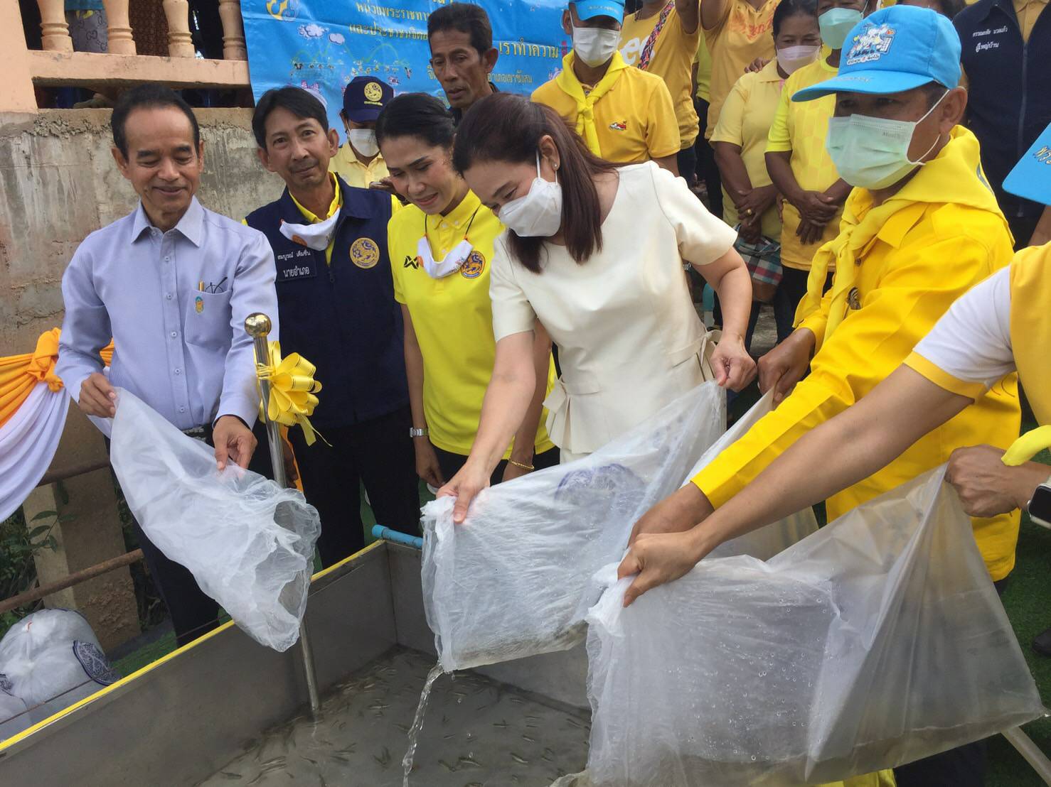 ประมงจังหวัดพัทลุง พร้อมด้วย กลุ่มบริหารจัดการด้านการประมงและ ประมงอำเภอเขาชัยสน จัดกิจกรรมปล่อยพันธุ์สัตว์น้ำปลากินพืช จำนวน 70,000 ตัว โดยมีนางนิศากร วิศิษฐ์สรอรรถ  ผู้ว่าราชการจังหวัดพัทลุง เป็นประธาน..คลิก