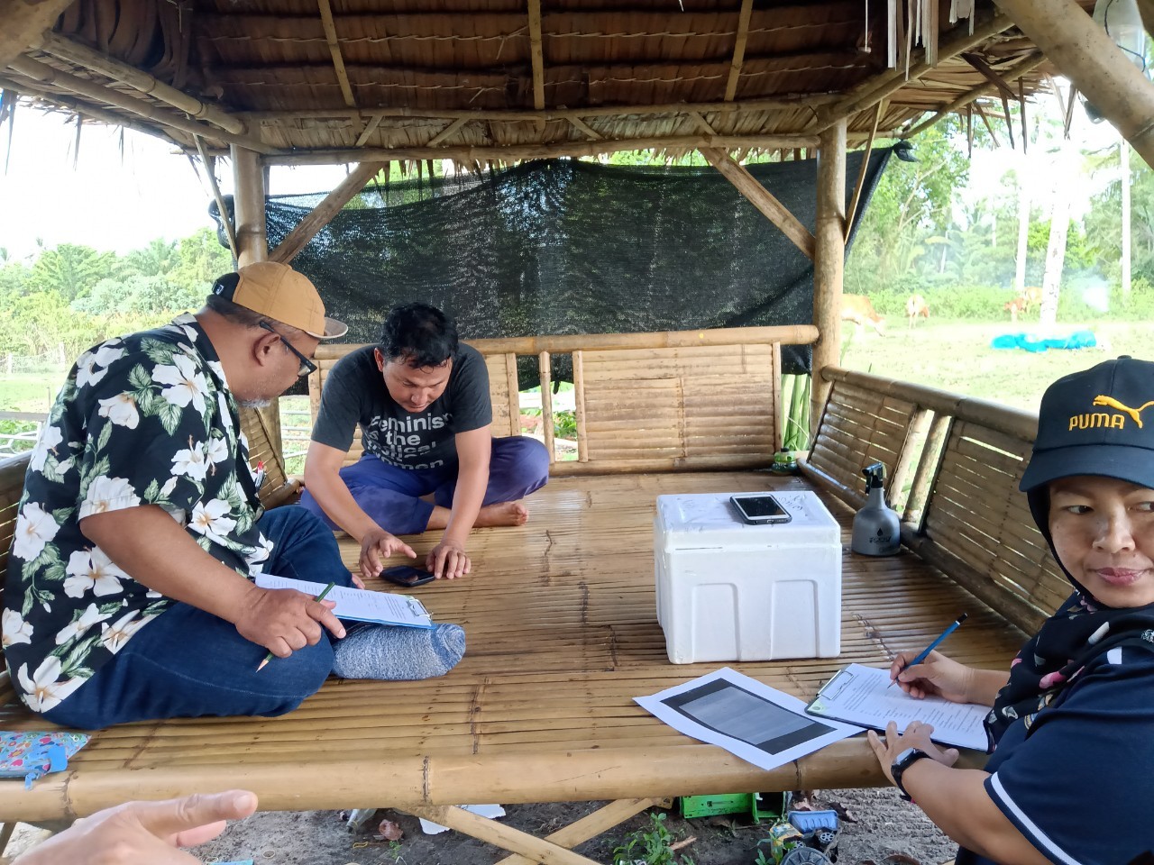 งานตรวจประเมินระบบ Biosecurity ปลากะพงขาว เขตพื้นท่ี่ ต.หนองแรต อ.ยะหริ่ง จ.ปัตตานี..คลิก