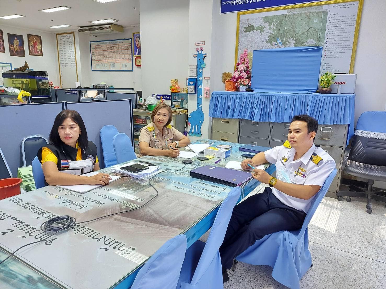 ประชุมเพื่อติดตามผลดำเนินงานโครงการสร้างความเข้มแข็งกลุ่มการผลิตด้านประมง ปีงบประมาณ 2566..คลิก