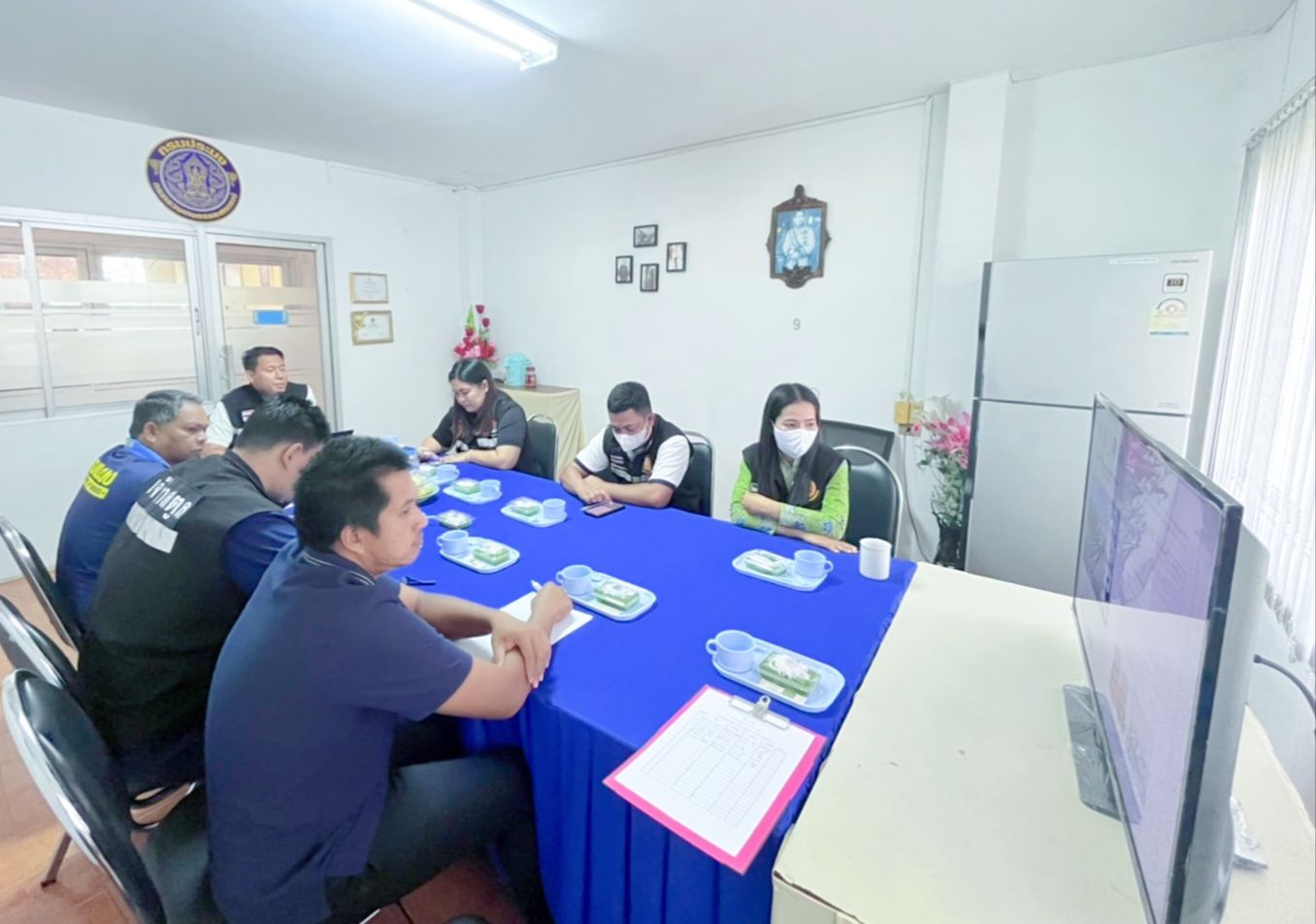 วันที่ 15 กุมภาพันธ์ 2566 : ศจร.สตูล จัดประชุมเจ้าหน้าที่สหวิชาชีพตรวจสอบเรือประมงหน้าท่าประจำศูนย์ PIPO..คลิก