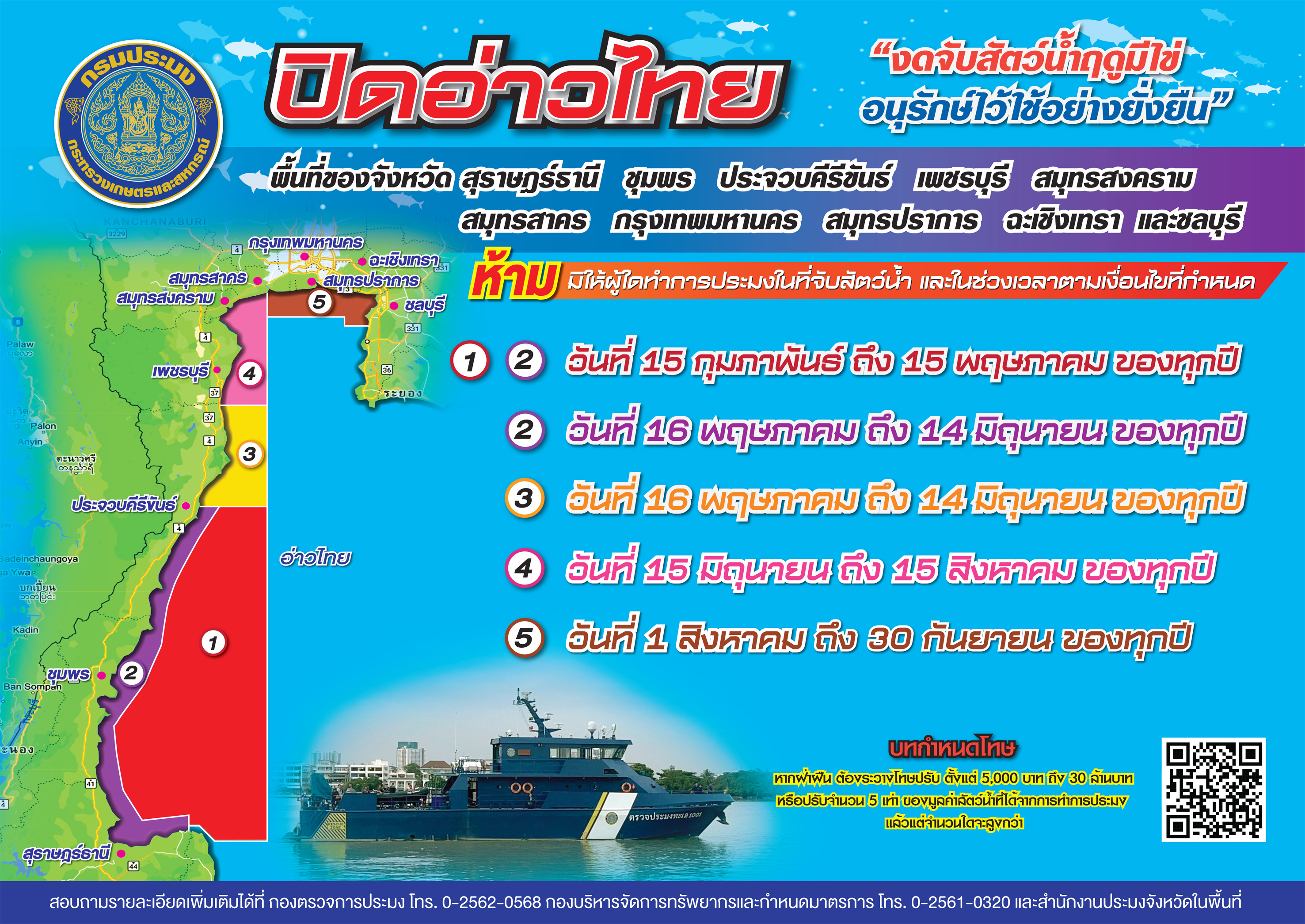 สื่อประชาสัมพันธ์ปิดอ่าวไทย 