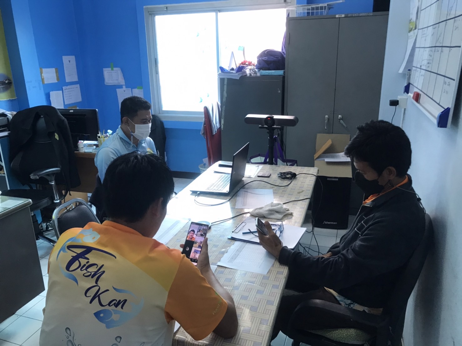 ประชุมคณะทำงานแก้ไขปัญหาการเลี้ยงกุ้งทะเลจังหวัดกาญจนบุรี ครั้งที่ 2/2566 