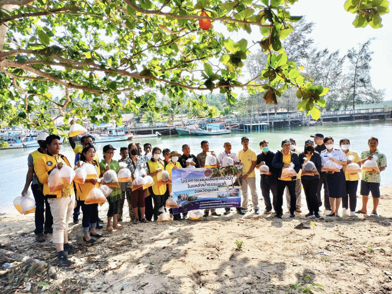 โครงการเพิ่มผลผลิตสัตว์น้ำในแหล่งน้ำธรรมชาติ จังหวัดชุมพร..คลิก