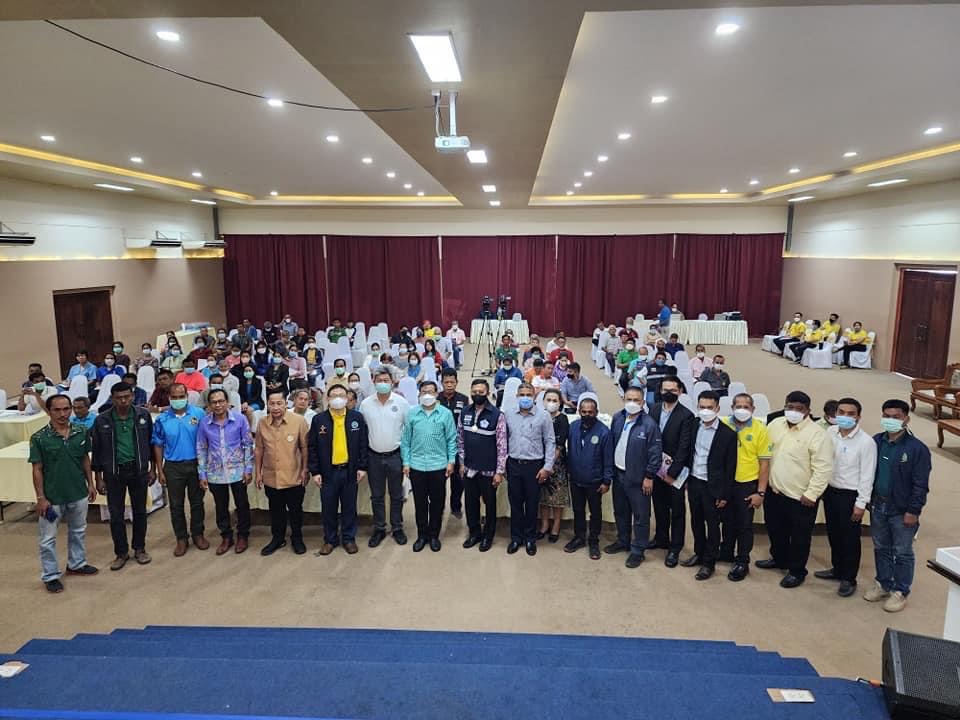 ประมงจังหวัดพัทลุง เข้าร่วมการประชุมรับฟังความคิดเห็น  และการมีส่วนร่วมของประชาชน ครั้งที่ 1 โครงการศึกษาความเหมาะสม และสำรวจออกแบบถนนเลี่ยงเมืองพัทลุง (ด้านเหนือ)  อำเภอควนขนุน, เมืองจังหวัดพัทลุง
