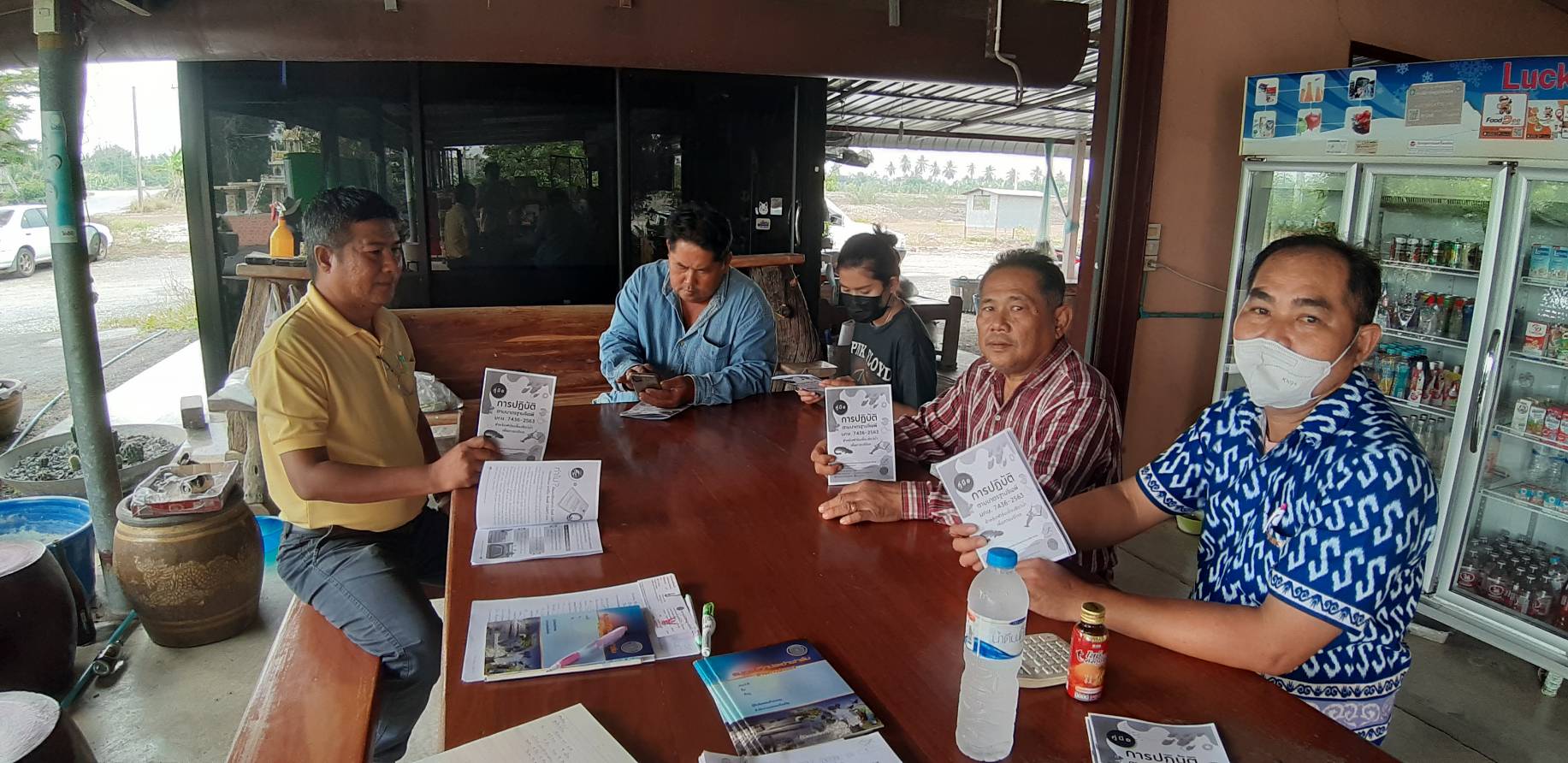 (อ.ไทรน้อย) การเตรียมความพร้อมเกษตรกรเพื่อเข้ารับการตรวจประเมินการรับรองมาตรฐานฟาร์มเพาะเลี้ยงสัตว์น้ำ..คลิก