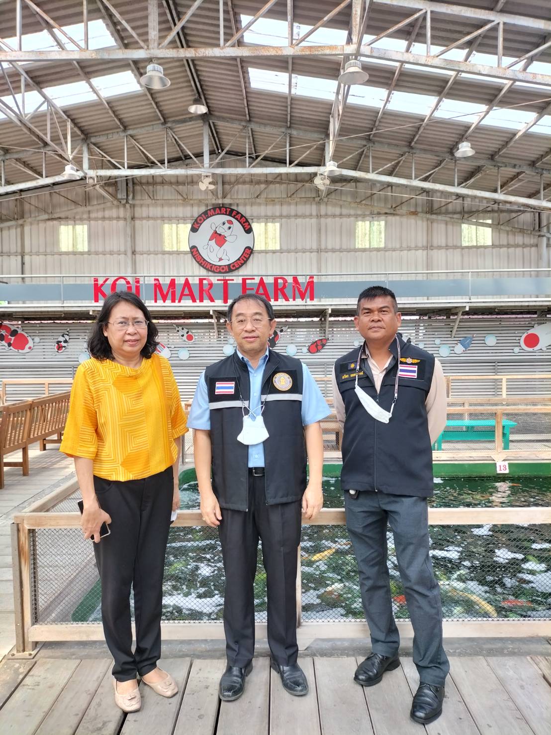 (อ.ปากเกร็ด) การตรวจเยี่ยมสถานกักกันโรคสัตว์น้ำ..คลิก