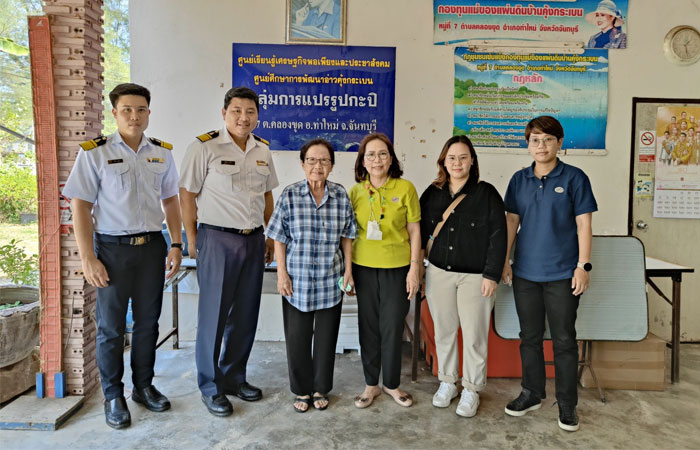โครงการภัทรพัฒน์ มูลนิธิชัยพัฒนาร่วมหารือการพัฒนาผลิตภัณฑ์จากศูนย์ฯ คุ้งกระเบน เพื่อนำไปวางจำหน่ายที่ร้านภัทรพัฒน์ มูลนิธิชัยพัฒนา