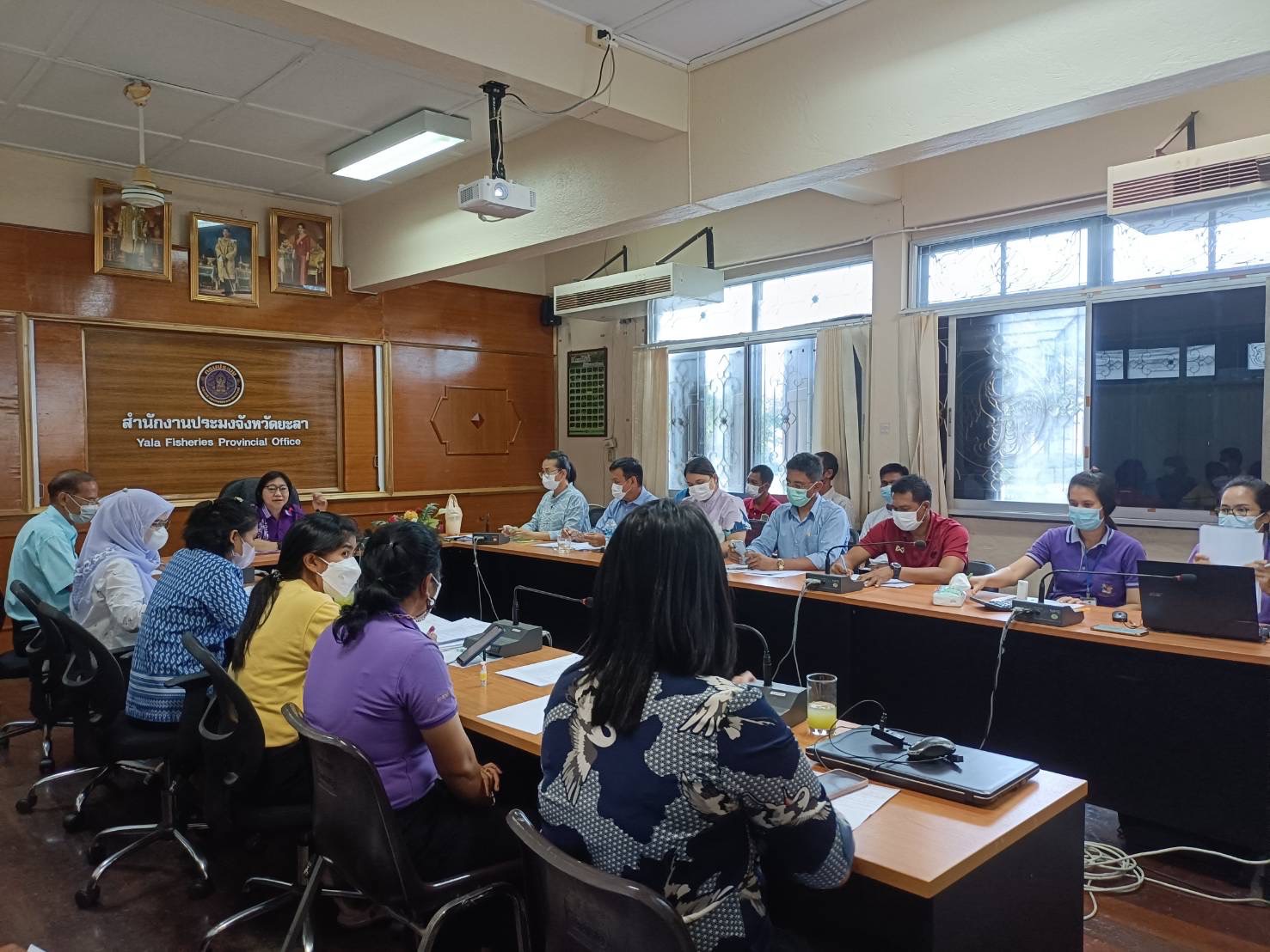 ประชุมประจำเดือนสำนักงานประมงจังหวัดยะลา