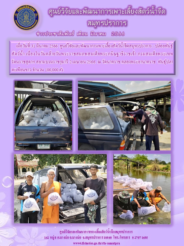 ข่าวประชาสัมพันธ์ เดือน มีนาคม 2566