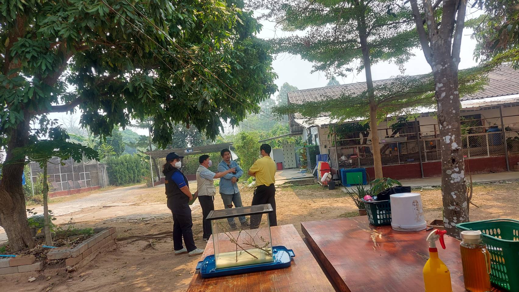 ร่วมลงพื้นที่ตรวจติดตามสถานประกอบการ ส่งออกสัตว์น้ำศรีบุญชูฟาร์ม