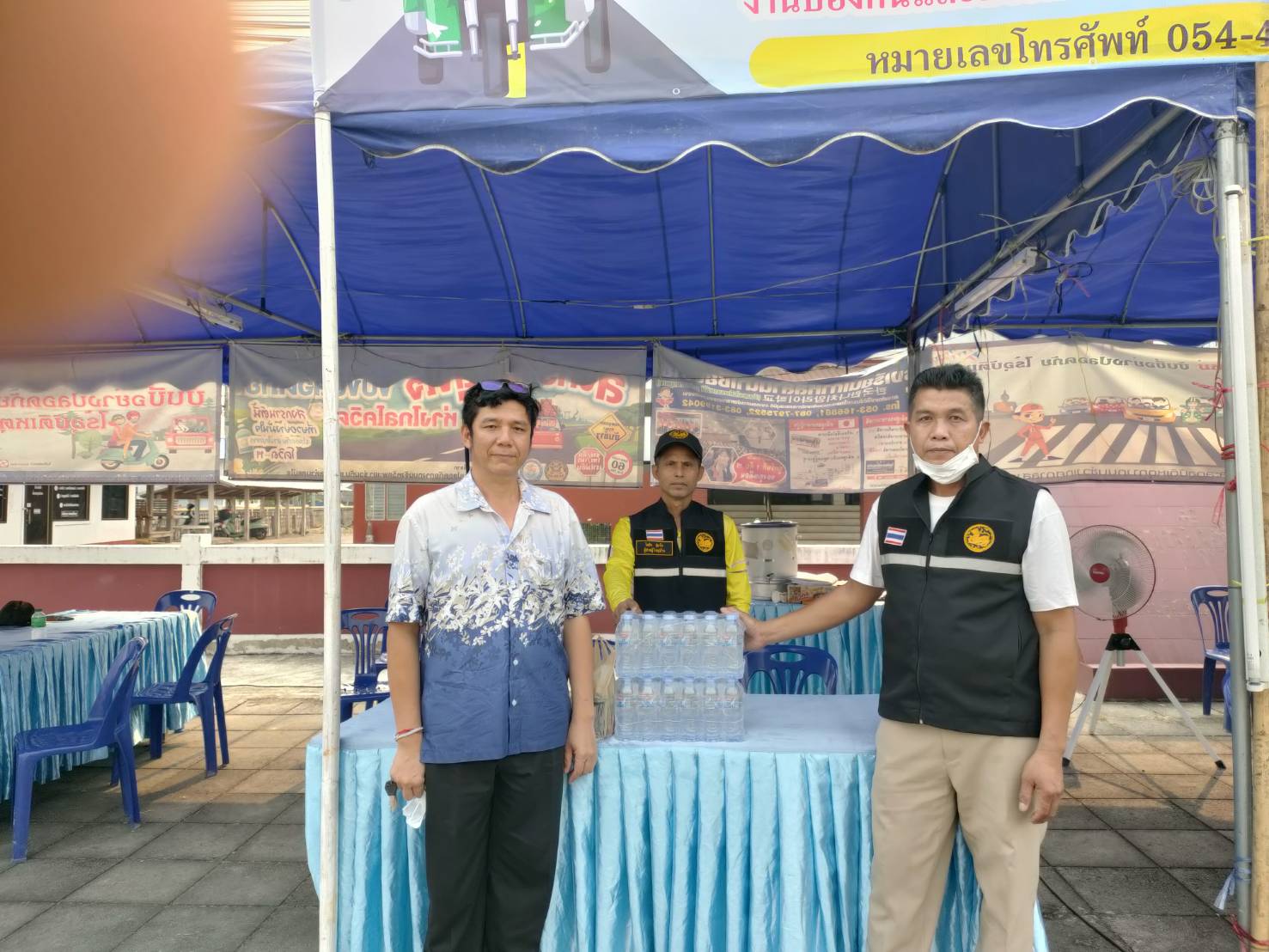 ตรวจเยี่ยมและติดตามผลการปฏิบัติการป้องกันและลดอุบัติเหตุทางถนนช่วงเทศกาลสงกรานต์ พ.ศ. 2566 จังหวัดพะเยา