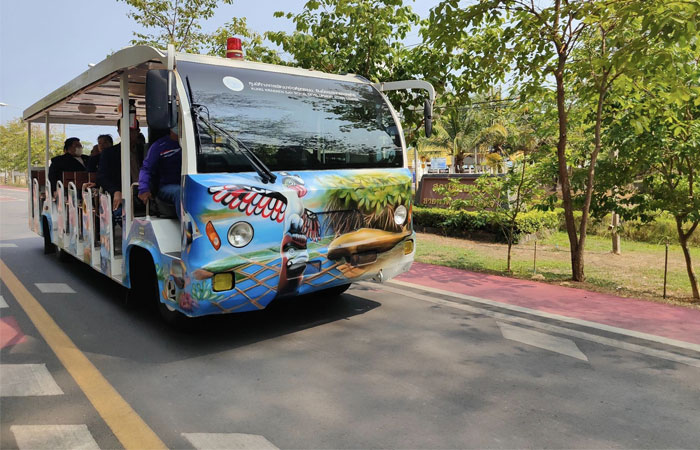 มูลนิธิโรงพยาบาลสมเด็จพระยุพราช 21 แห่ง นำคณะประธานมูลนิธิสาขาฯ ศึกษาดูงาน ณ ศูนย์ศึกษาการพัฒนาอ่าวคุ้งกระเบนฯ