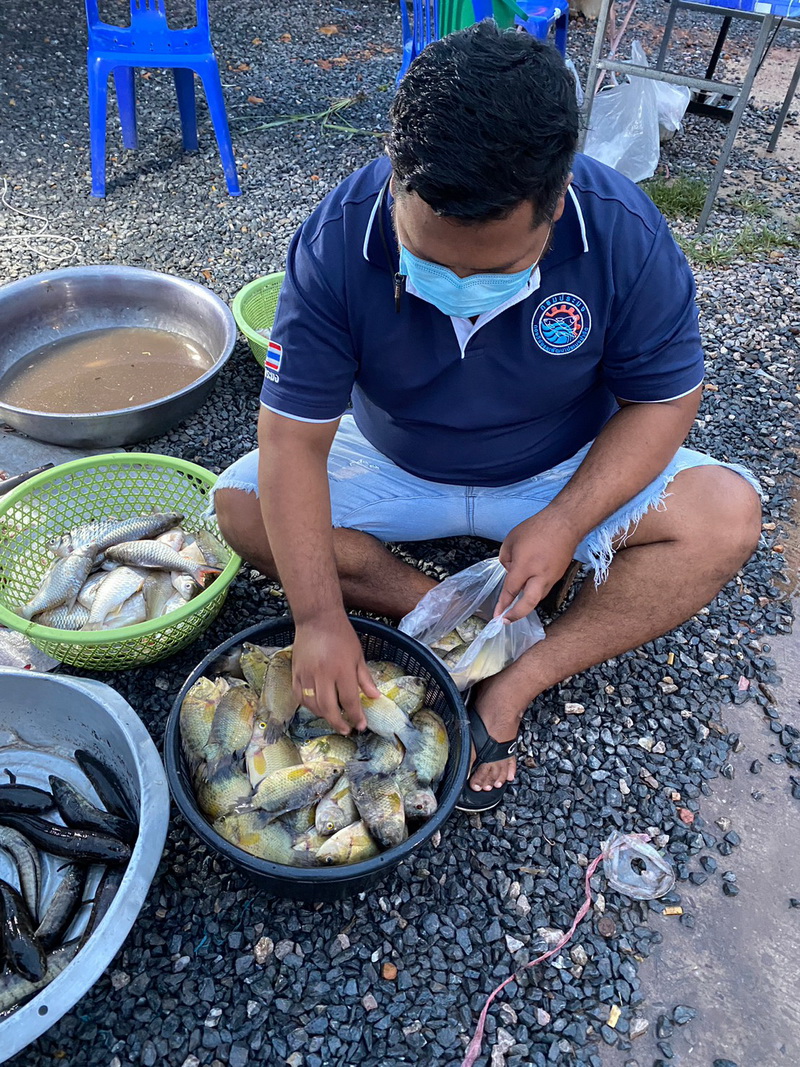 ดำเนินการสำรวจตัวอย่างปลาน้ำจืดมีไข่ ในพื้นที่ทะเลน้อยจังหวัดพัทลุง