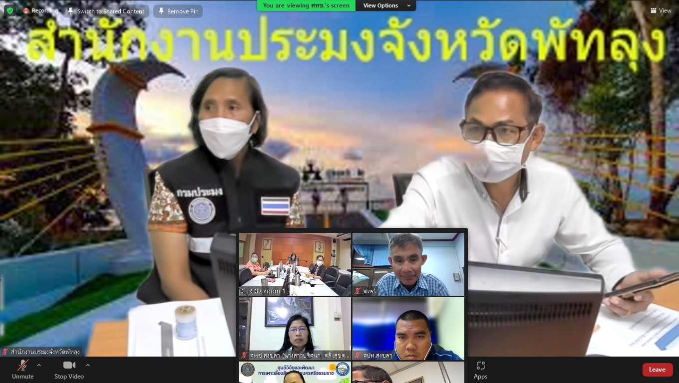 ประมงจังหวัดพัทลุง พร้อมด้วย หัวหน้ากลุ่มบริหารจัดการด้านการประมง เข้าร่วมประชุมติดตามผลคณะทำงานดำเนินงานโครงการฟื้นฟูและบริหารจัดการทรัพยากรประมงในทะเลสาบสงขลา ครั้งที่ 1/2566..คลิก